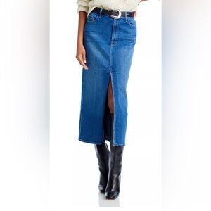 Mother The Reverse Pencil Pusher Denim Skirt in the "Hue Are You" Wash Size 31